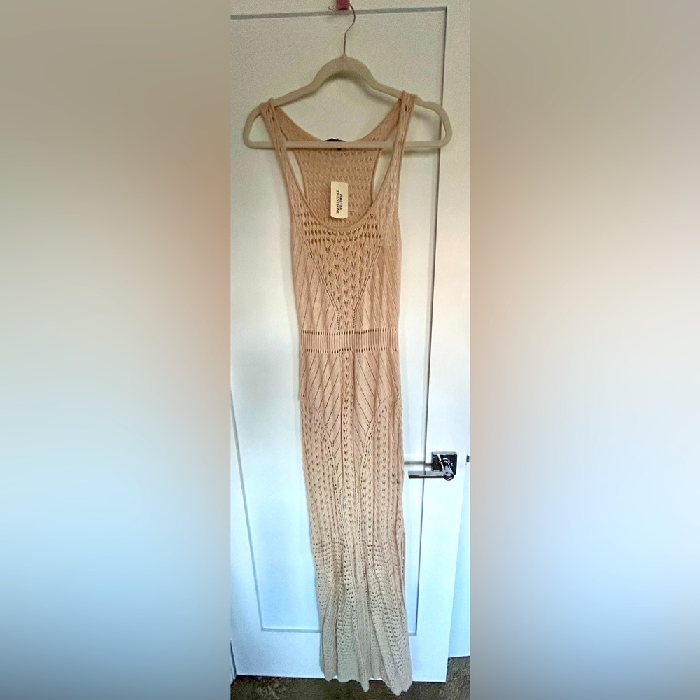 NWT Forever 21 crochet maxi dress. Size large